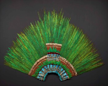 Weltmuseum Wien, Wien. Ancient Mexican feathered headdress